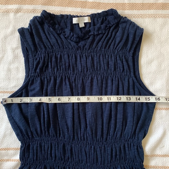 Eri+Ali for Anthropologie Smocked Peplum Blouse Size XS - Picture 8 of 9